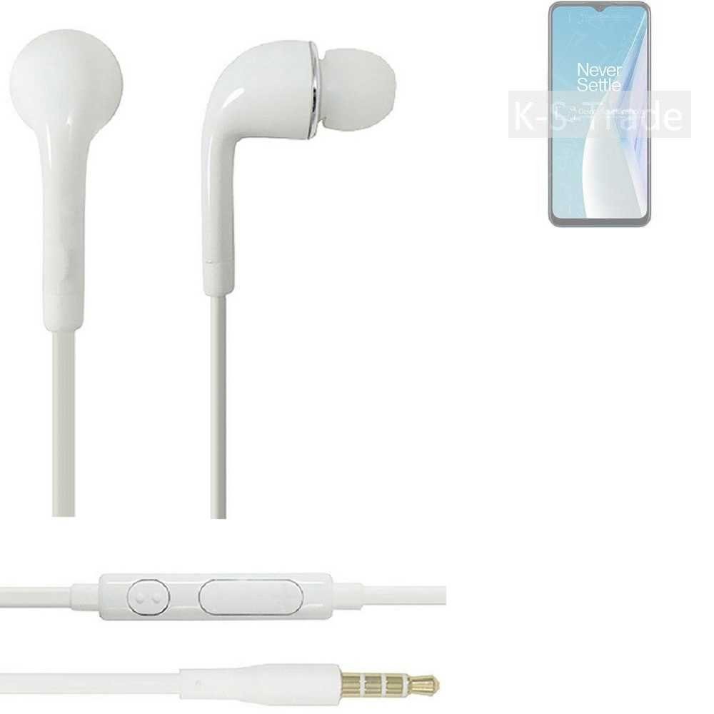 3,5mm) (Kopfhörer weiß Headset u SE N20 für mit Nord Lautstärkeregler K-S-Trade Mikrofon In-Ear-Kopfhörer OnePlus