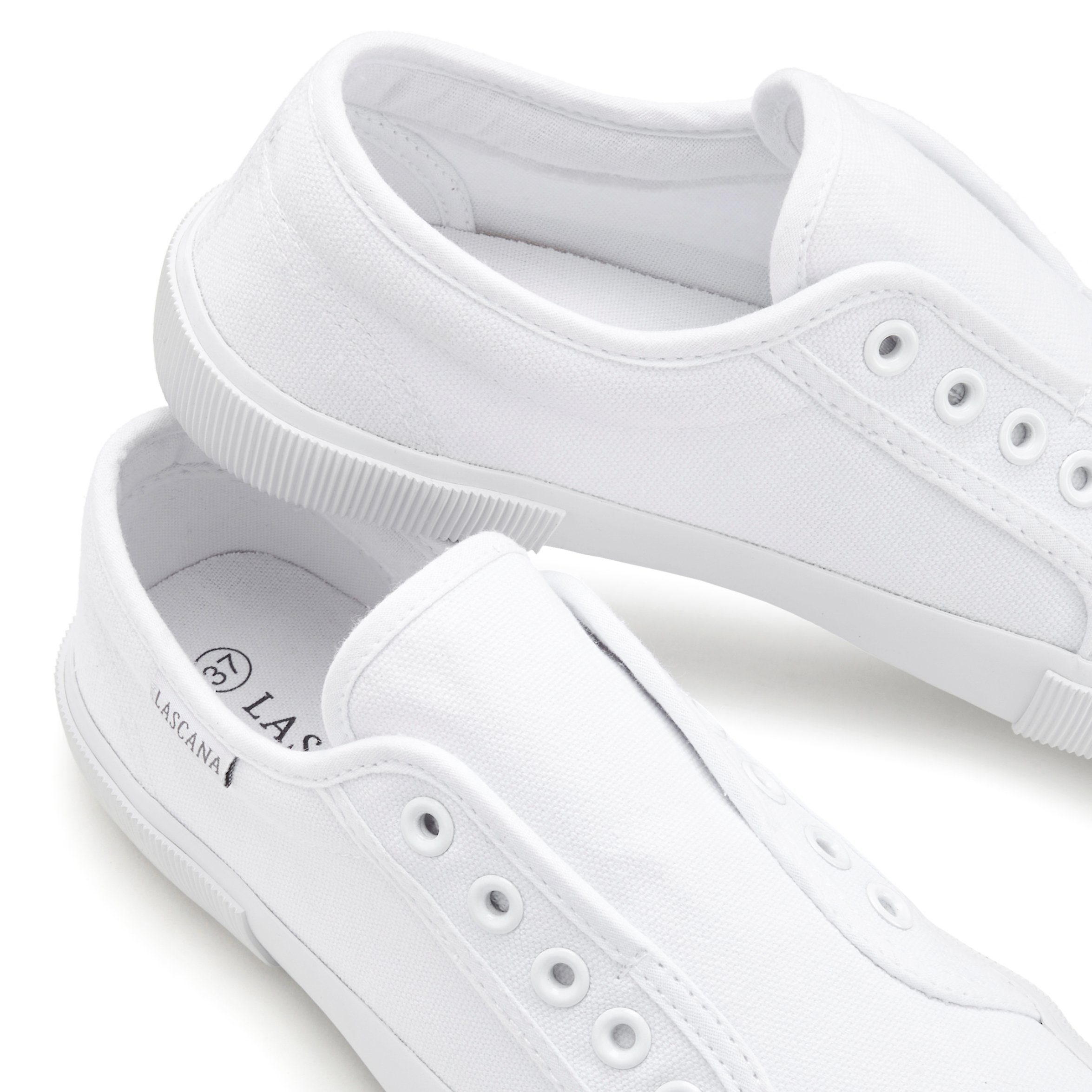 LASCANA Slip-On-Sneaker, Sneaker Slipper, Halbschuh bequem zum Reinschlüpfen VEGAN