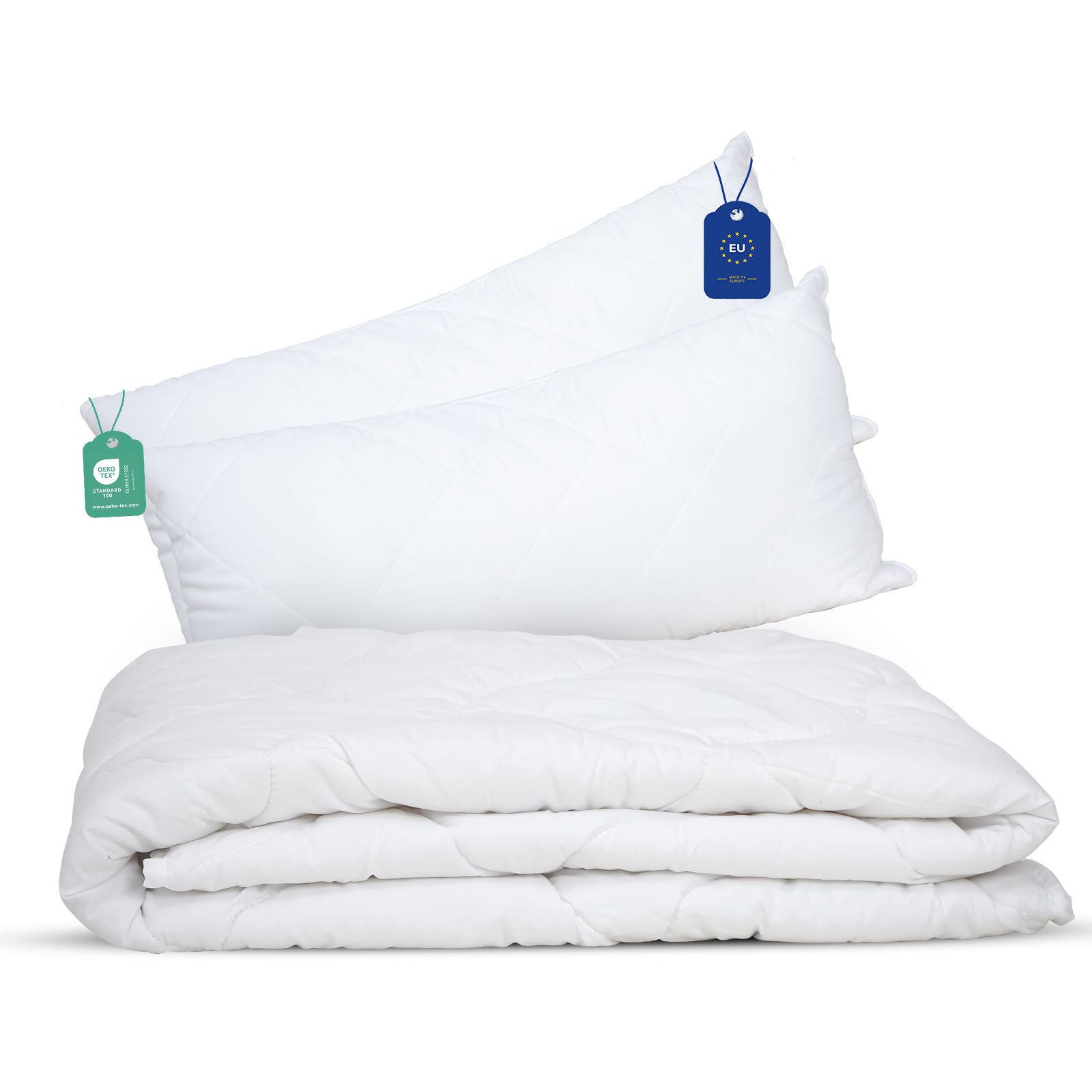 livessa Bettdecke + Kopfkissen Ideal für Ganzjahreszeiten mit 300 g/m² Füll günstig online kaufen