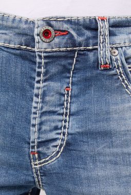 CAMP DAVID Slim-fit-Jeans mit Wrinkle-Effekten