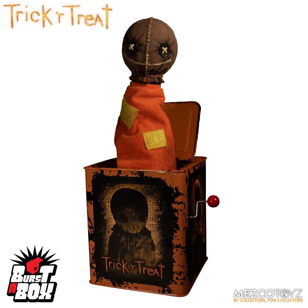 MEZCO Sammelfigur TRICK OR TREAT (TRICK 'R TREAT) SAM BURST A BOX
