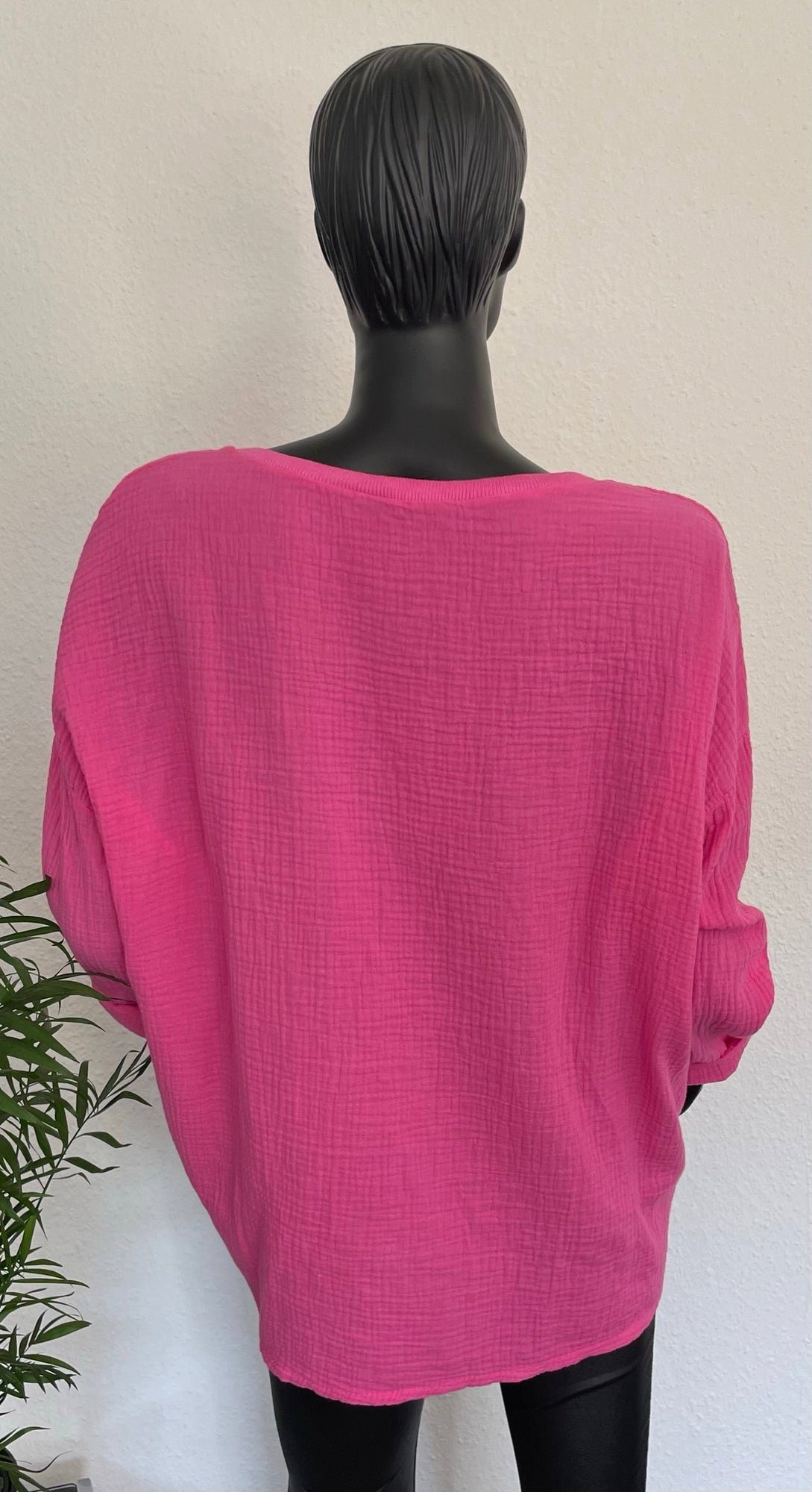 TrendFashion online Blusenshirt Musselin Blusen Shirt pink