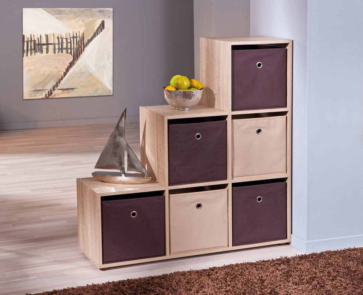 Inter Link Faltbox Winny braun, praktische Faltkiste, in vielen Trendfarben, Stilvoll Ordnung schaffen