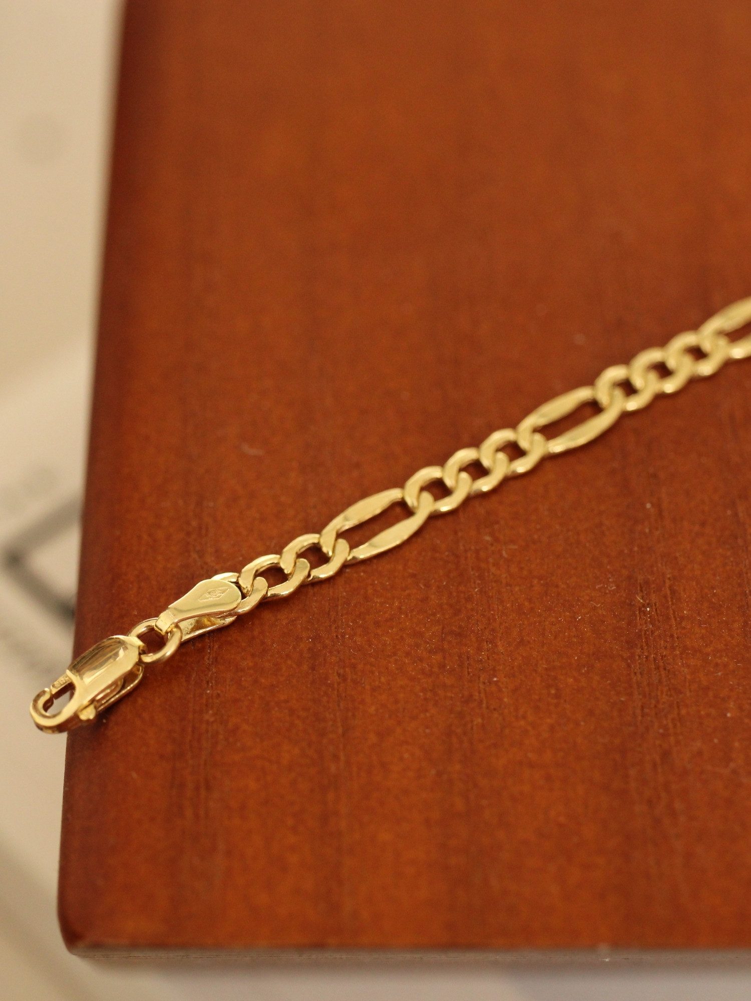 Antares Gold Goldarmband 14-karätige, 585 er Gold Schmuck, 18 cm, hergestellt in Italien