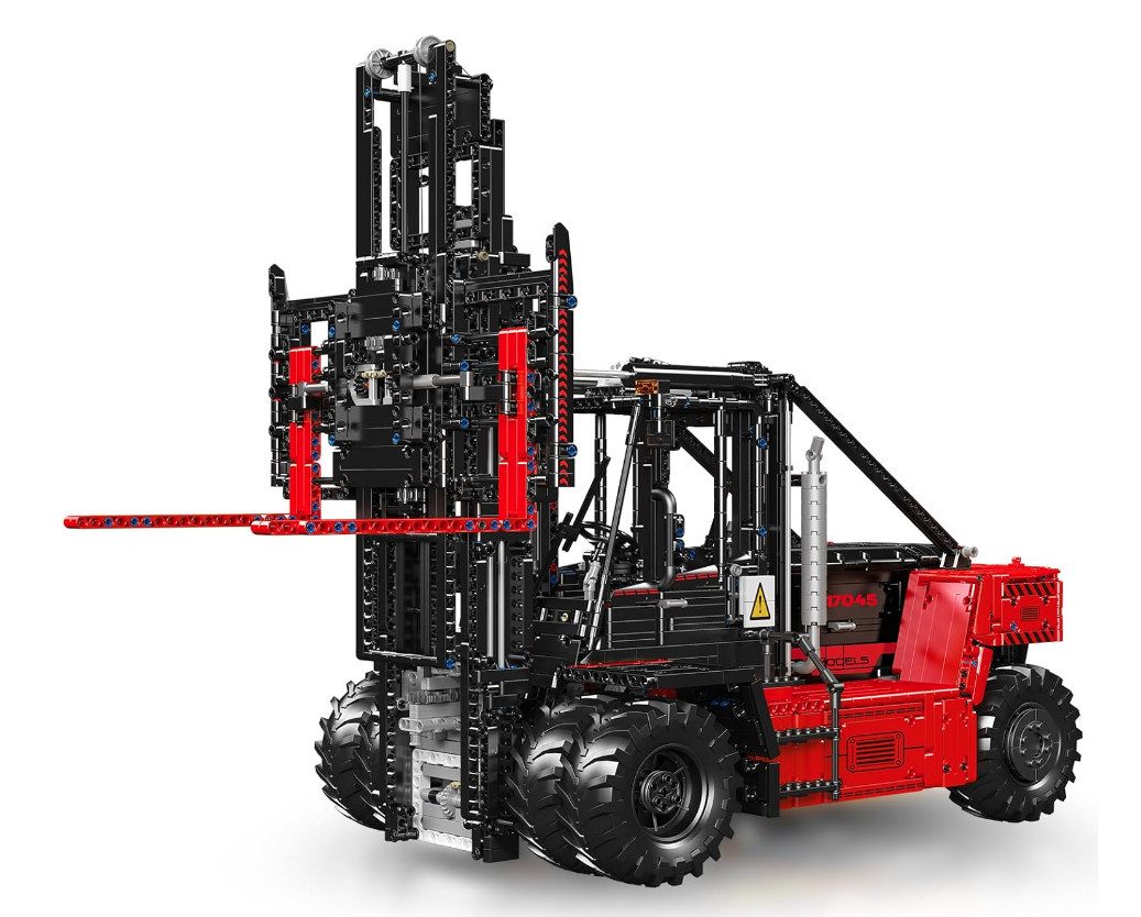 Mould King 17045 Heavy-Duty Forklift Red Konstruktions-Spielset, (4579 St)