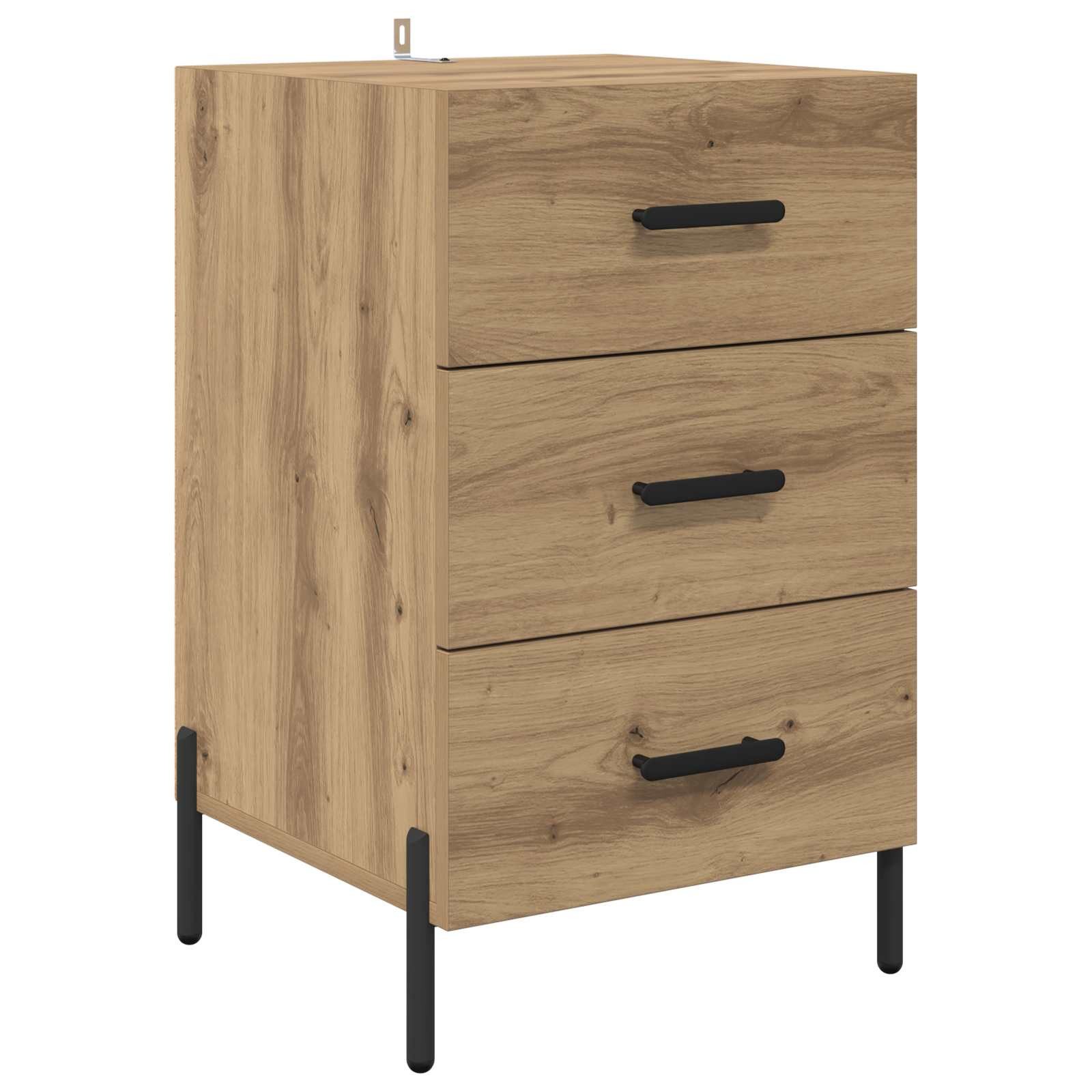 vidaXL Nachttisch Nachttisch Artisan-Eiche 40 x 40 x 66 cm Holzwerkstoff (1-St)