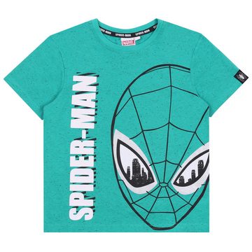 Sarcia.eu Pyjama Zweiteiliges grün-graues Pyjama Schlafanzug SPIDER-MAN 3-4 Jahre
