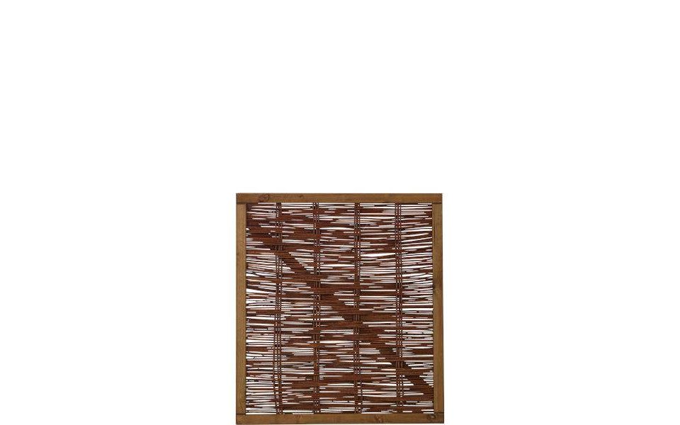PLUS Holzzaun Plus Zauntor Weide mit Rahmen 90 x 100 cm
