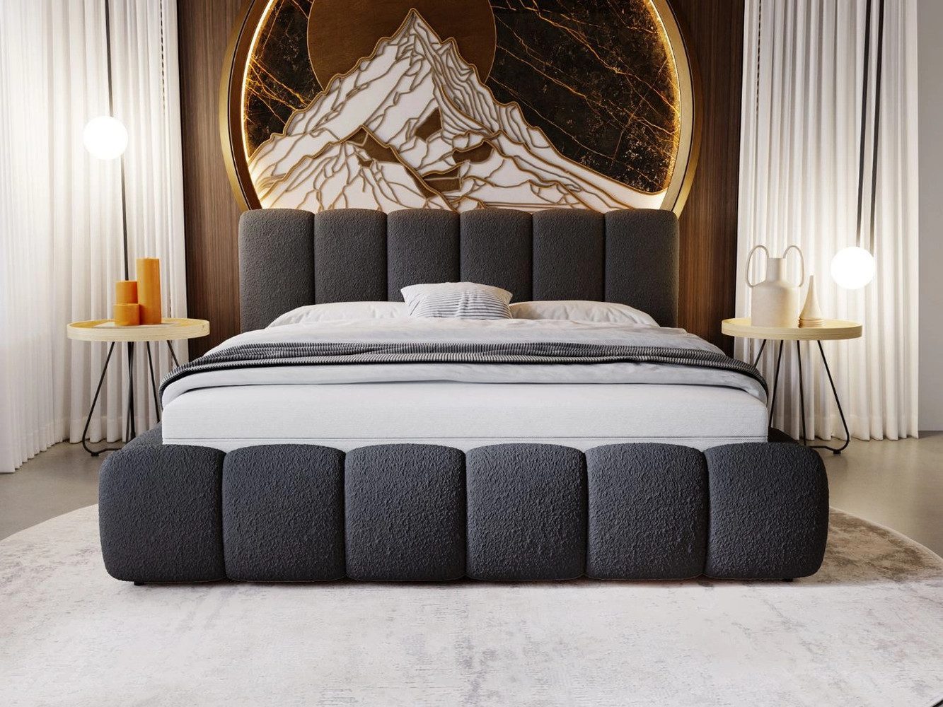 GrainGold Polsterbett mit Bettkästen CLOUD, Modern günstig online kaufen