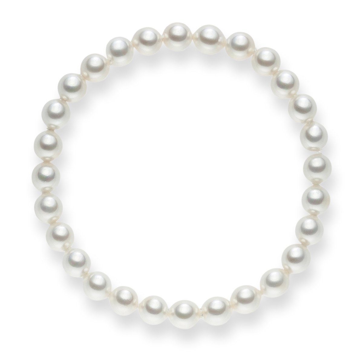 Lulu & Jane Perlenarmband weiß, Muschelkernperle günstig online kaufen