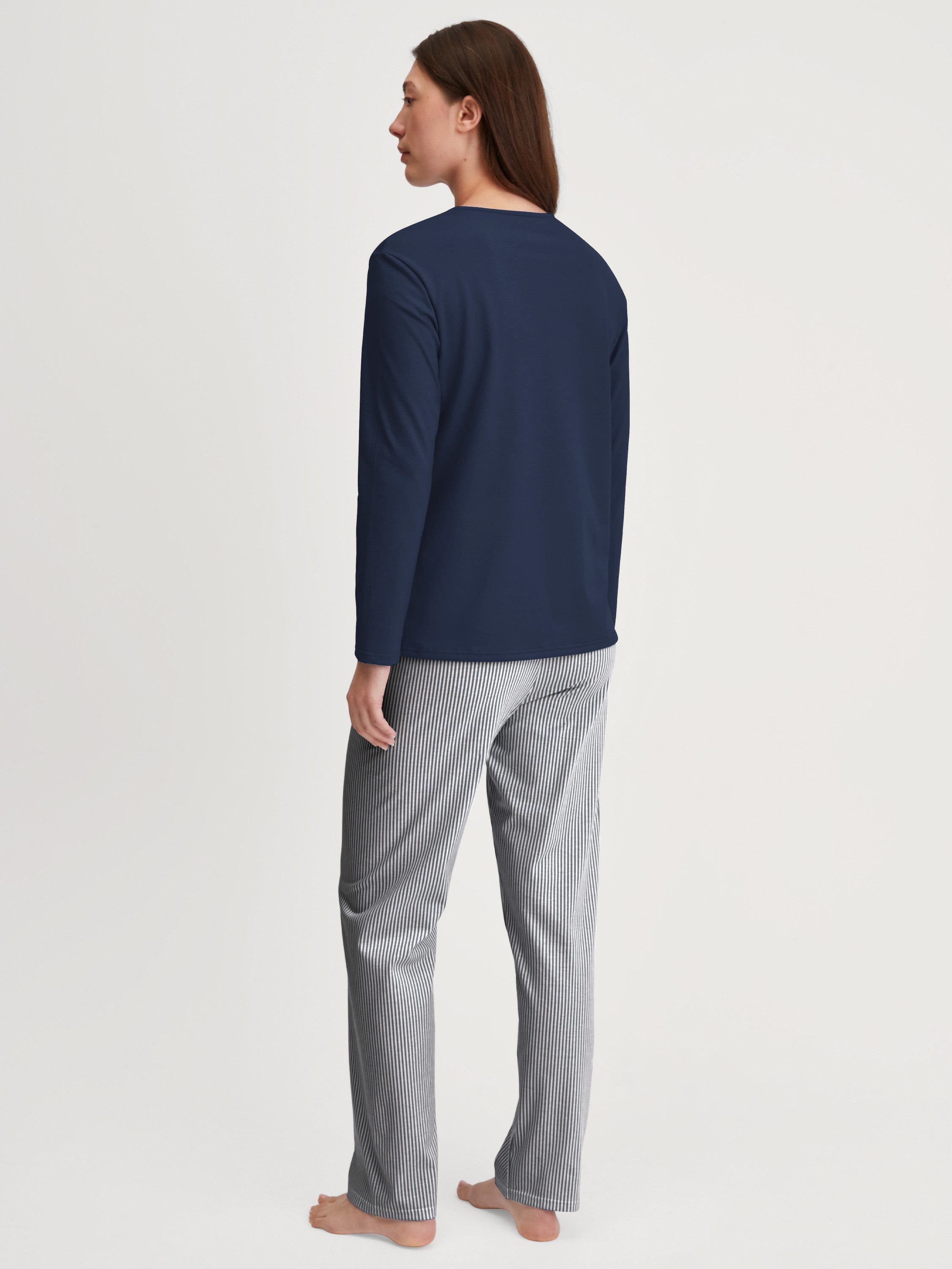 CALIDA Pyjama Cotton Special Damen (2 tlg) 100% Baumwolle, atmungsaktiv, hautfreundlich, pflegeleicht