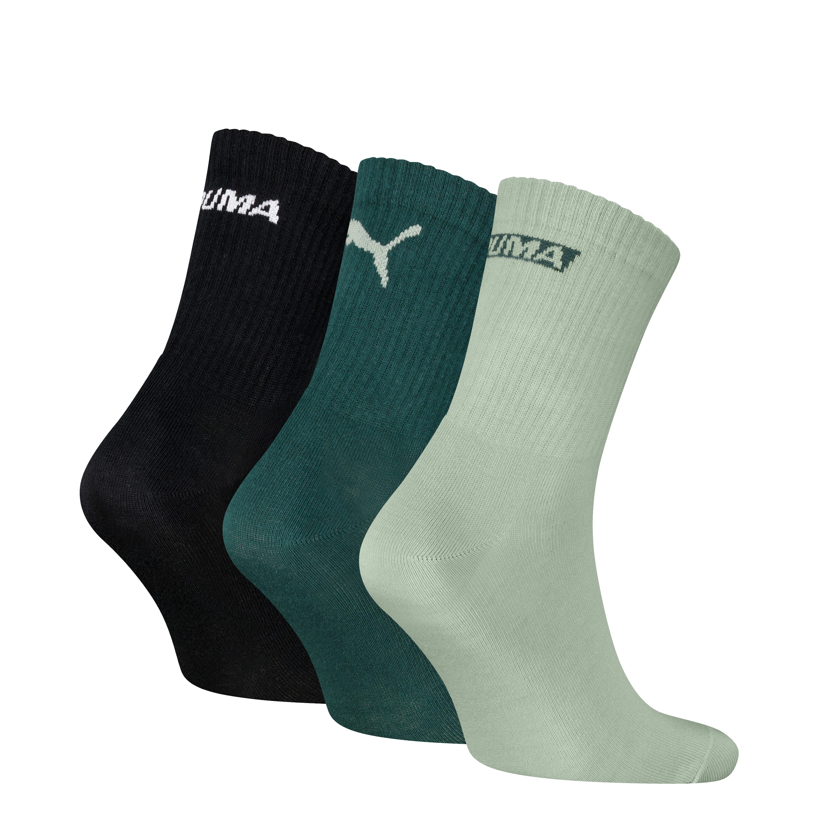 PUMA Kurzsocken PUMA UNISEX LOGO STACKING SHORT CREW (3 Paar)