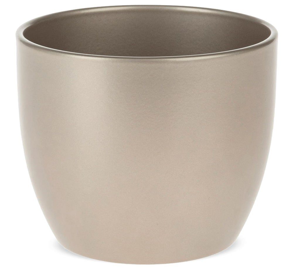 matches21 HOME & HOBBY Blumentopf Blumentopf Oberfläche Glanz Keramik cremeweiß Ø 16 cm (1 St)