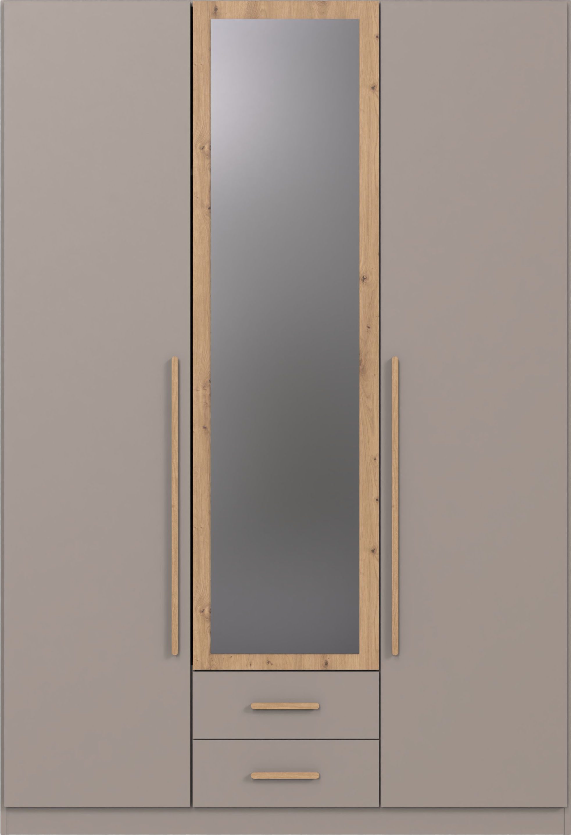 Wimex Kleiderschrank Marburg erhältlich in den Breiten 135cm & 180cm inkl. Spiegel und zwei Schubladen