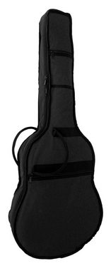 MSA Akustikgitarre Konzertgitarre mit EQ und Cutaway, Gitarre im Set mit Tasche, Band, Pleks, Stimmmgerät und Kabel