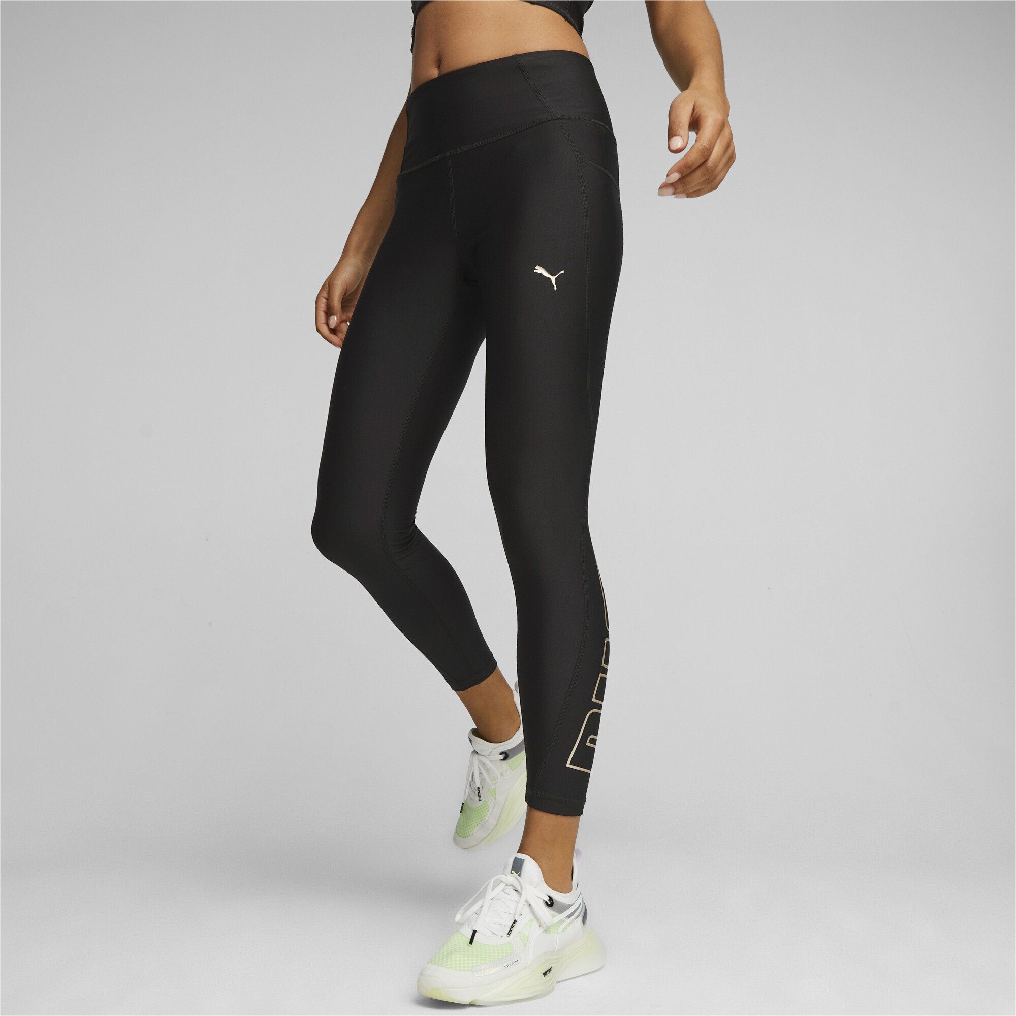 Leggings EVERSCULPT Full-Length High PUMA PUMA Damen Fit Gold Black Trainingstights Waist