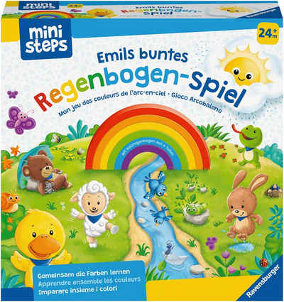 Ravensburger Spiel, Kinderspiel ministeps: Emils buntes Regenbogen-Spiel, FSC®- schützt Wald - weltweit