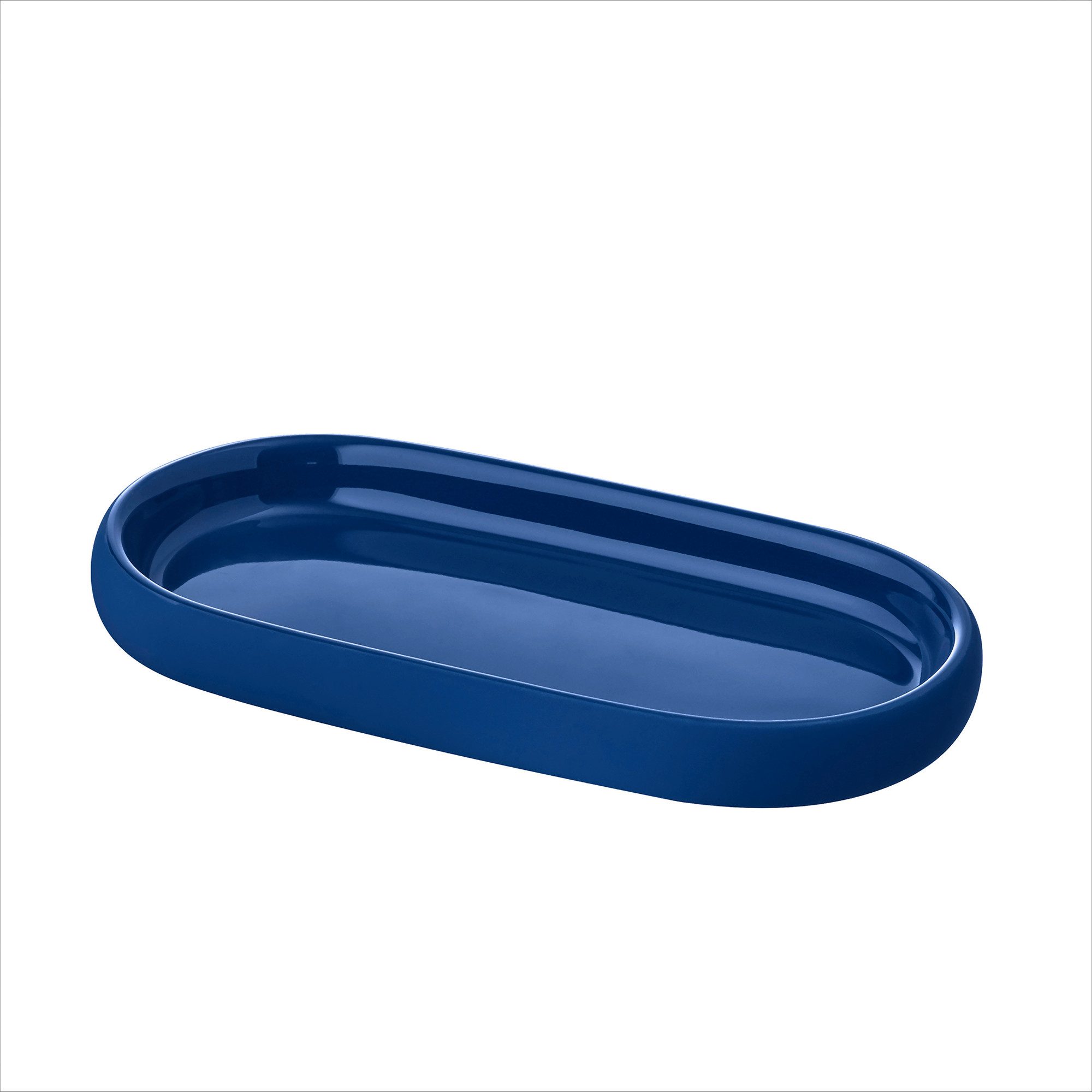 blomus Tablett -SONO- Ablageschale: Hochwertige Keramik mit Soft-Touch-Oberfläche, Keramik, Keramik, Silikon, Soft-Touch-Oberfläche, Innen glasiert, Pflegeleicht