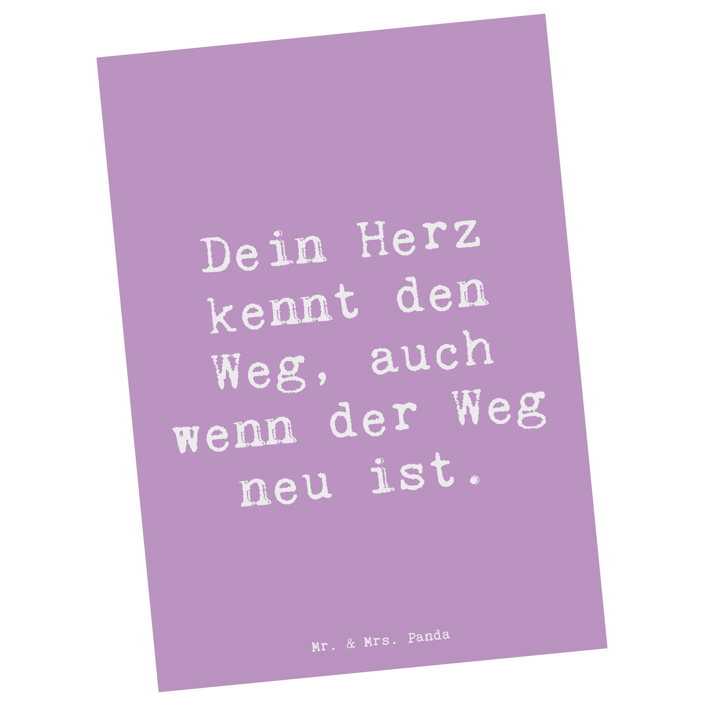 Postkarte Trennung von den Eltern - Lavendeltraum - Geschenk, Trost, Herausford