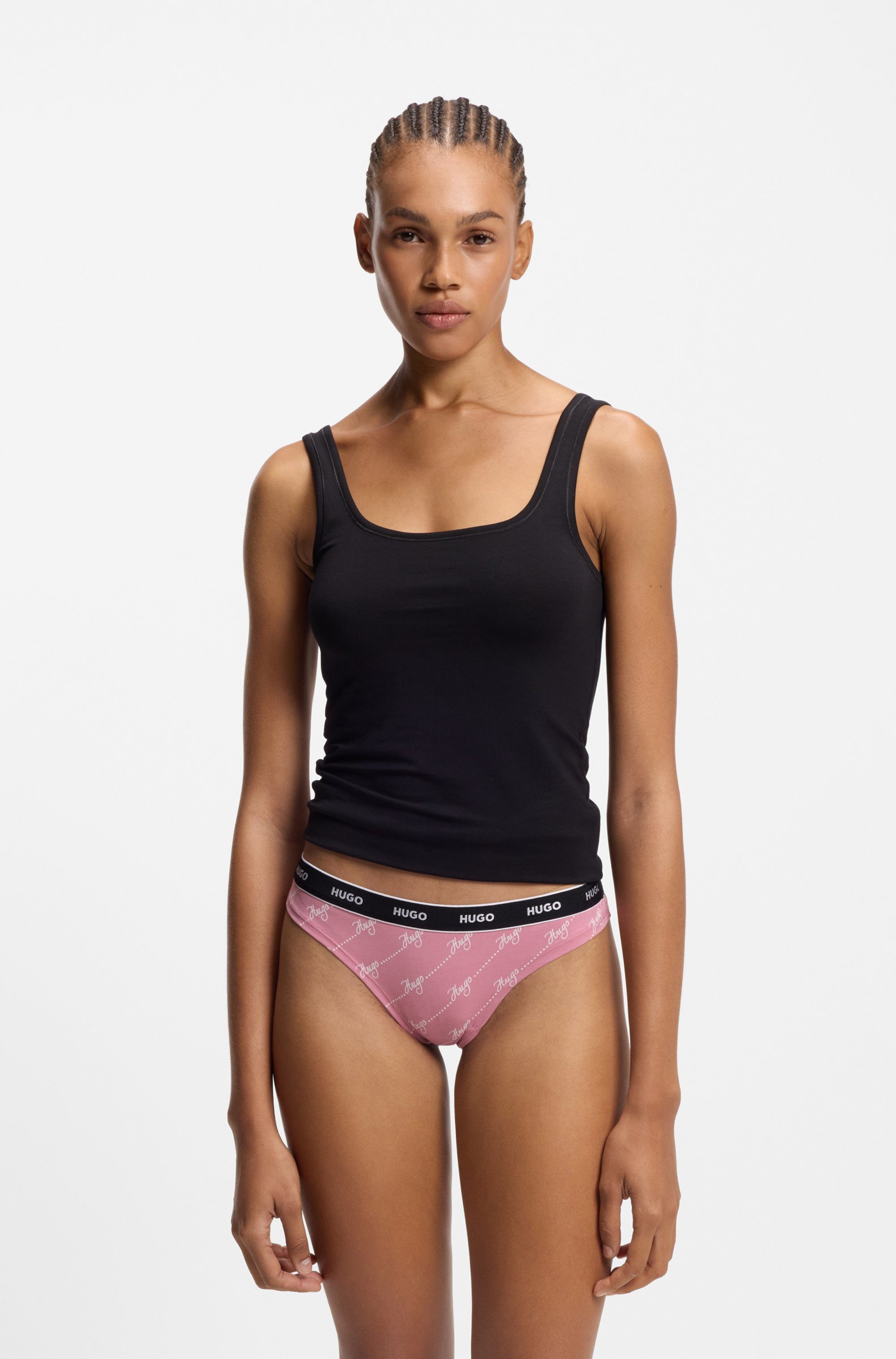 HUGO String TRIPLET THONG DESIGN (3-St) wiederholendes Logo am Bund