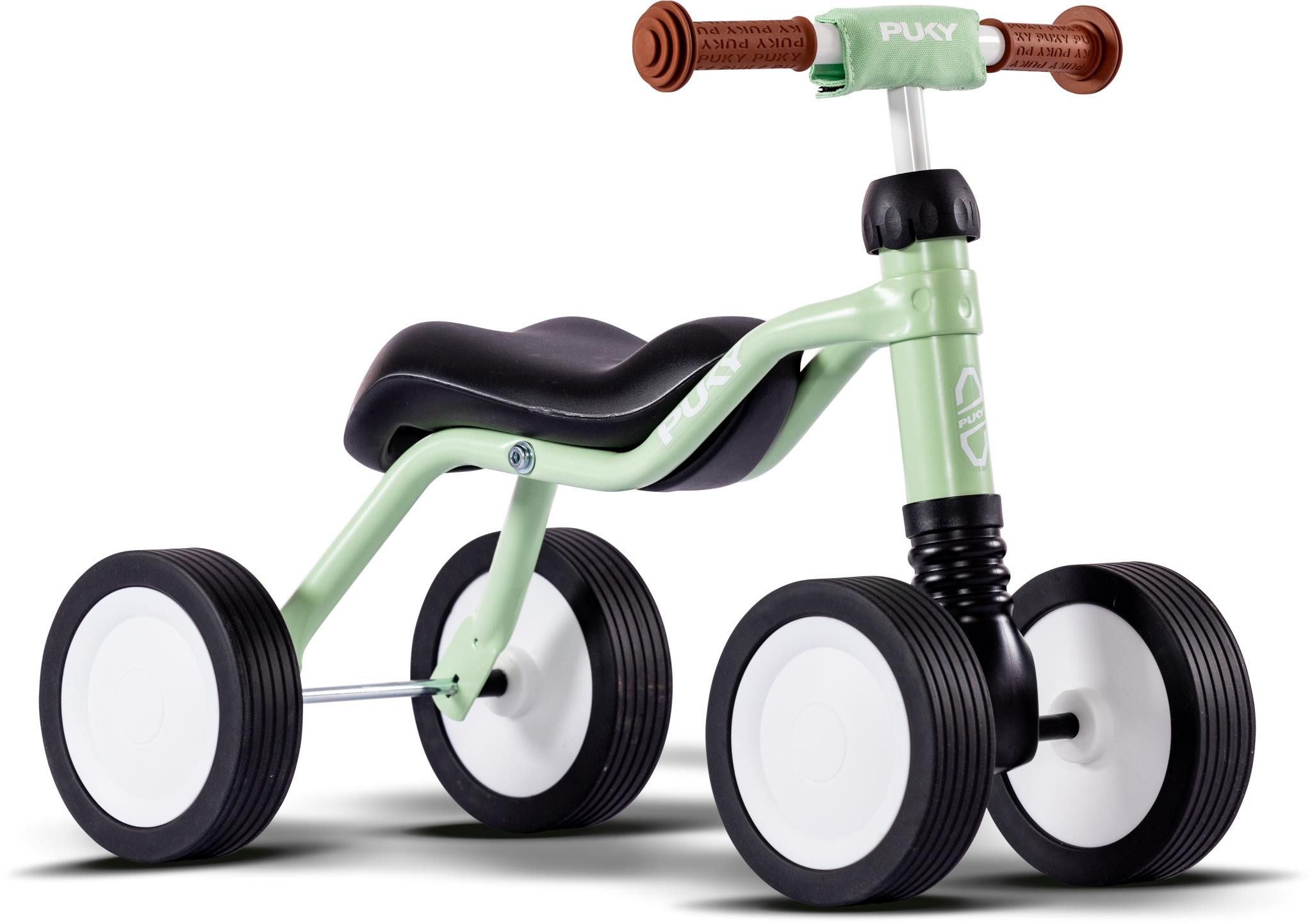 Kinderfahrzeug Lauflernhilfe PUKY Rutschfahrzeug WUTSCH mit Lenkerpolster pastell green