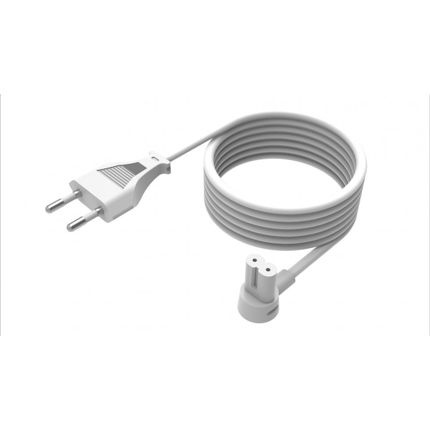Flexson Flexson FLXE5M1011EU Netzkabel 5 m Weiß Audio-Kabel, Schutzkontaktstecker, für Sonos ERA/FIVE/ARC/BEAM/SUB (500 cm), verhindert Kabelsalat, passende Farbe zum Lautsprecher