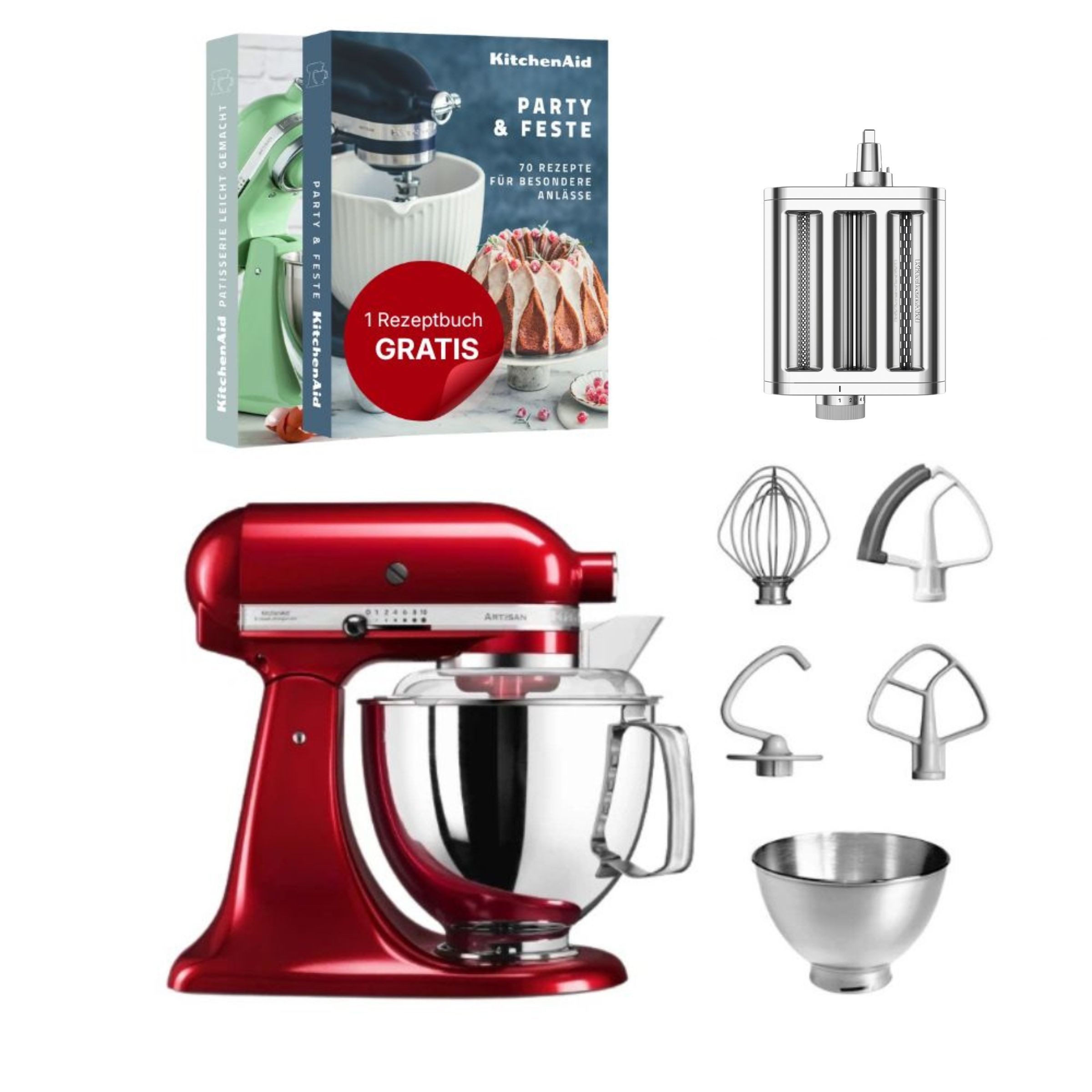 KitchenAid Küchenmaschine KitchenAid 4,8 L 5KSM175 Artisan Küchenmaschine Pastalover