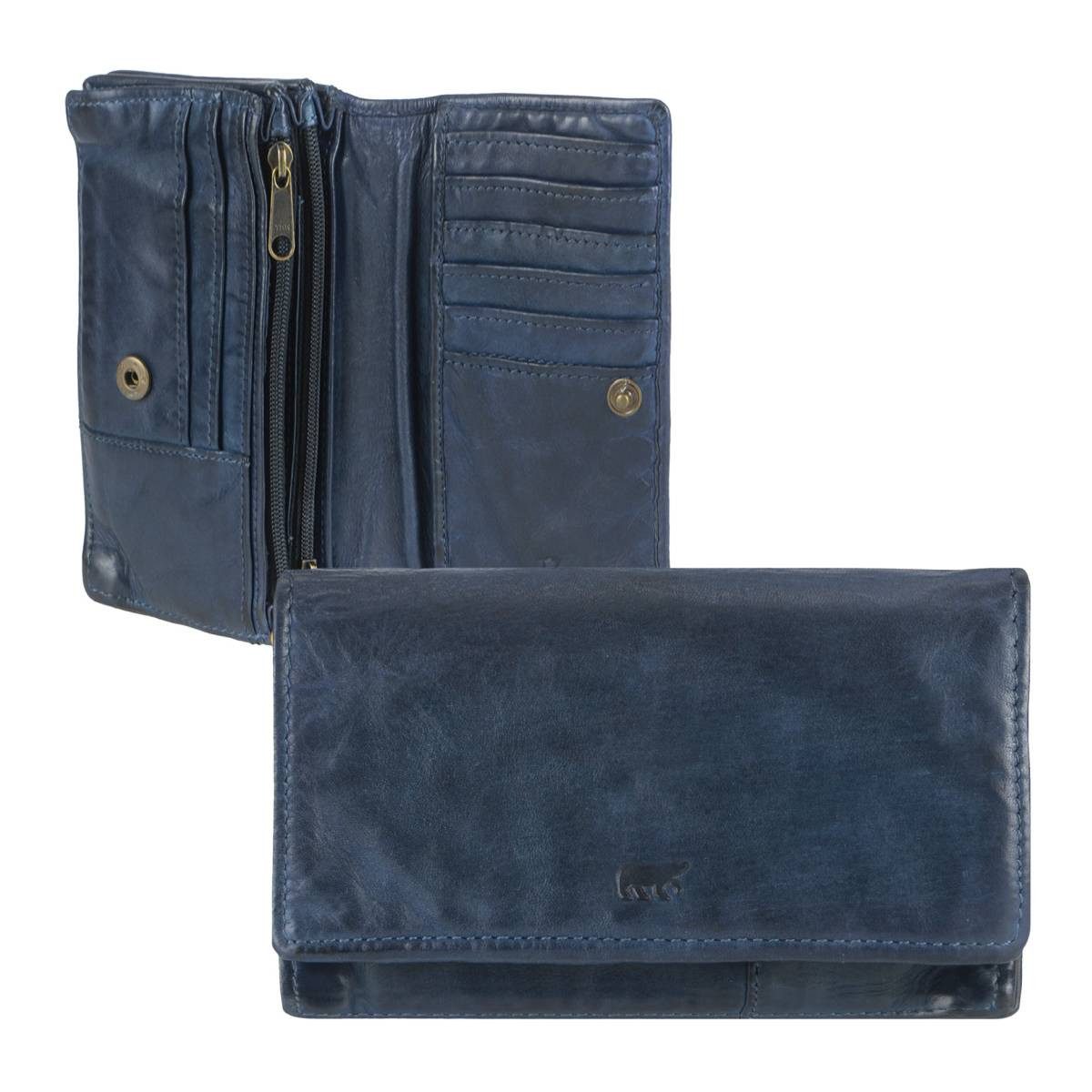 Bear Design Geldbörse "Emma" knautschiges Leder Geldbeutel Damen mit RFID S günstig online kaufen