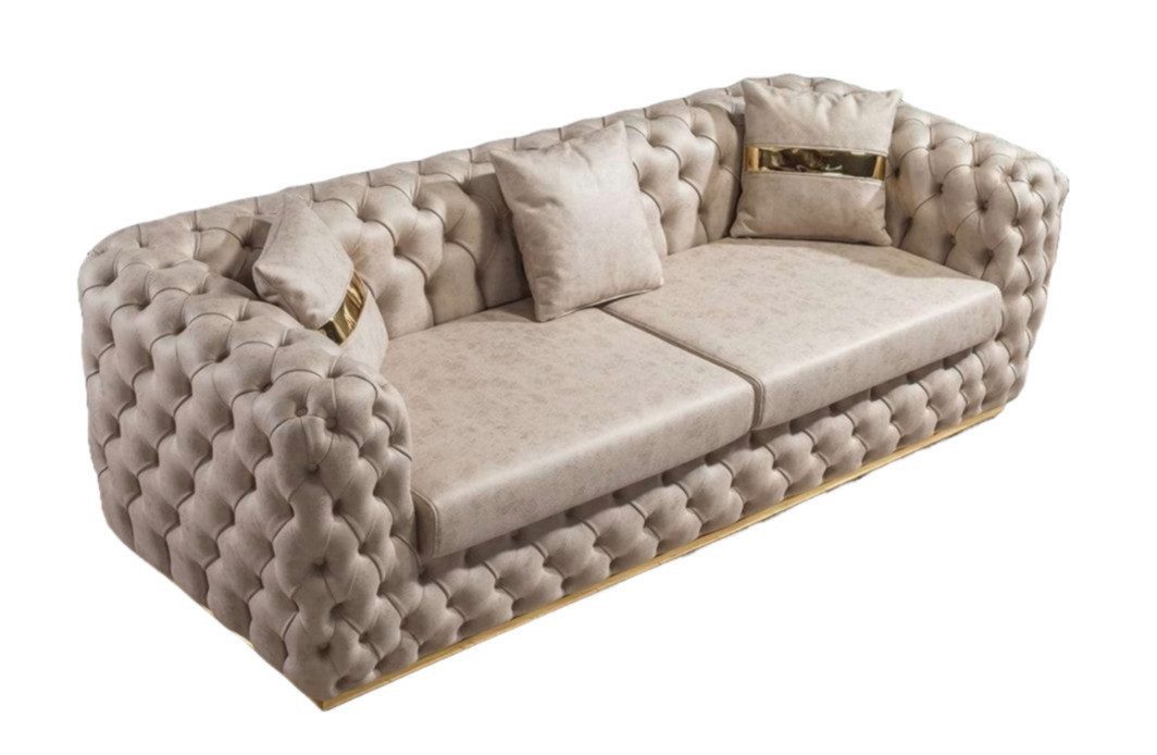 Chesterfield-Sofa 3-Sitzer Chesterfield Sofa, Luxus Design, modernes Wohnzimmermöbel