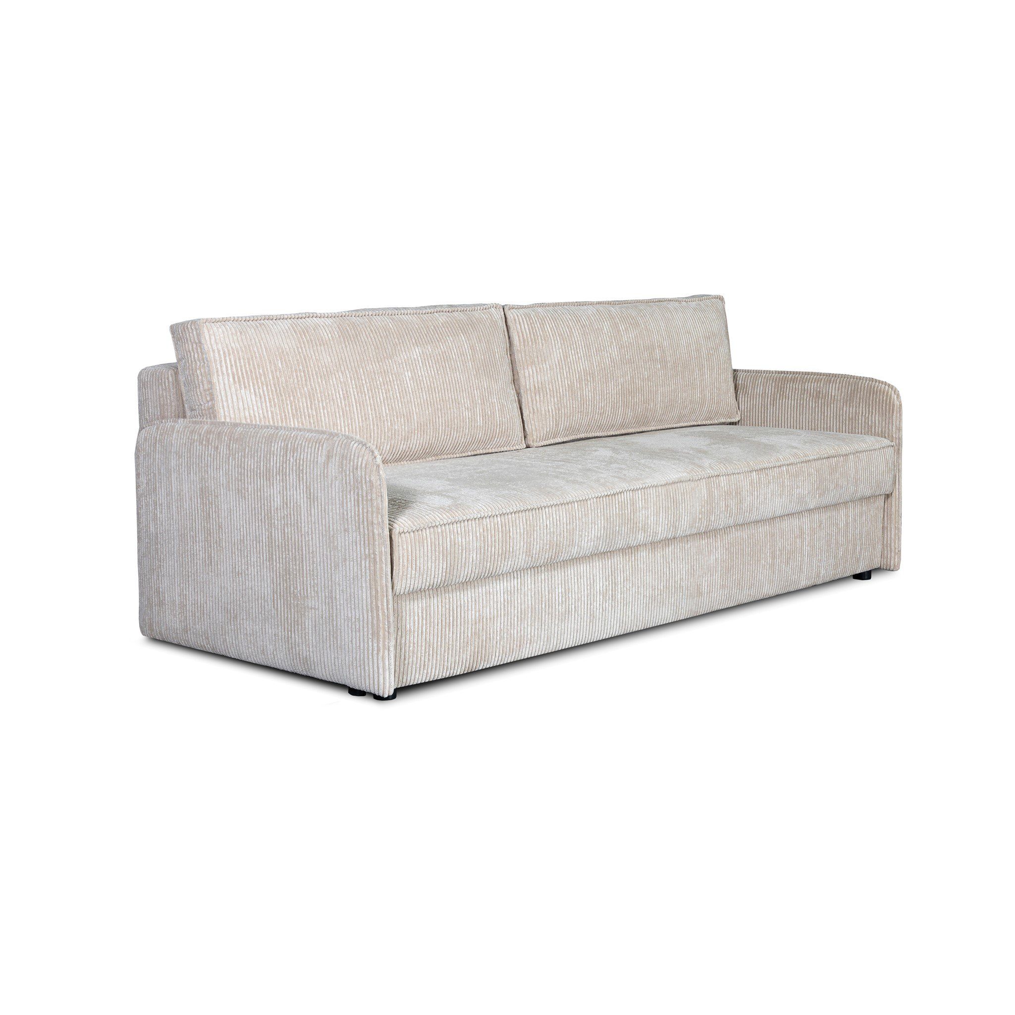 Fun Möbel Sofa Designersofa RUBY Stoff Anafi, inkl. Schlaffunktion mit Bettkasten, Rundumbezug