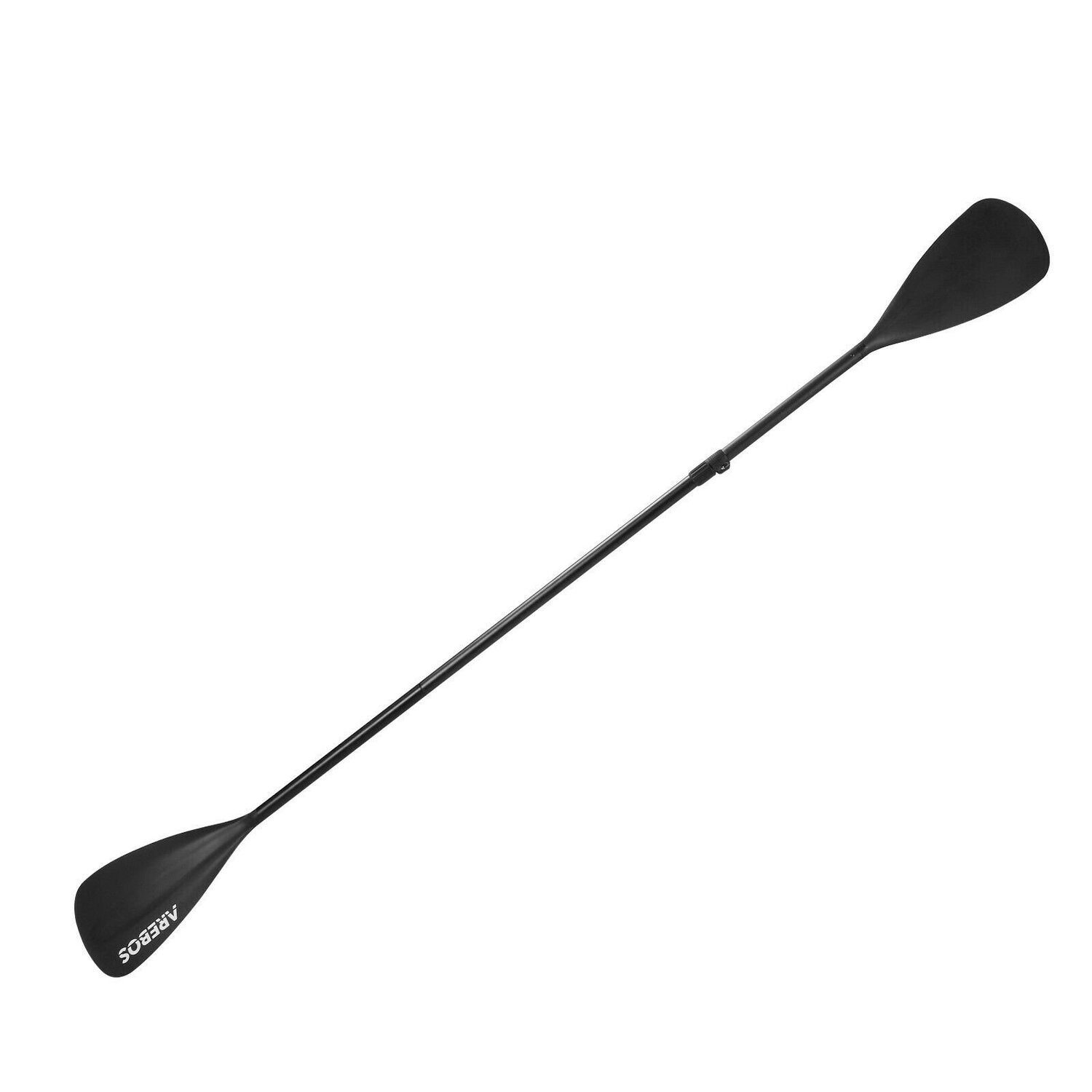 Arebos 2-in-1 Doppelpaddel & Einzelpaddel, SUP Hilfspaddel SUP-Paddel, Schwimmfähig, stabilem Kunststoff, gebogene Klingen, 156-215 cm