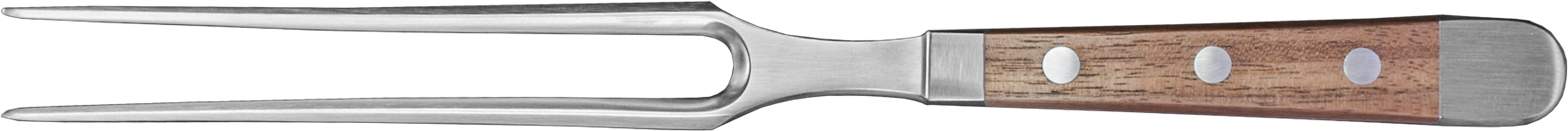 Güde Messer Solingen Fleischgabel Güde Alpha Fleischgabel 18cm, Walnuss