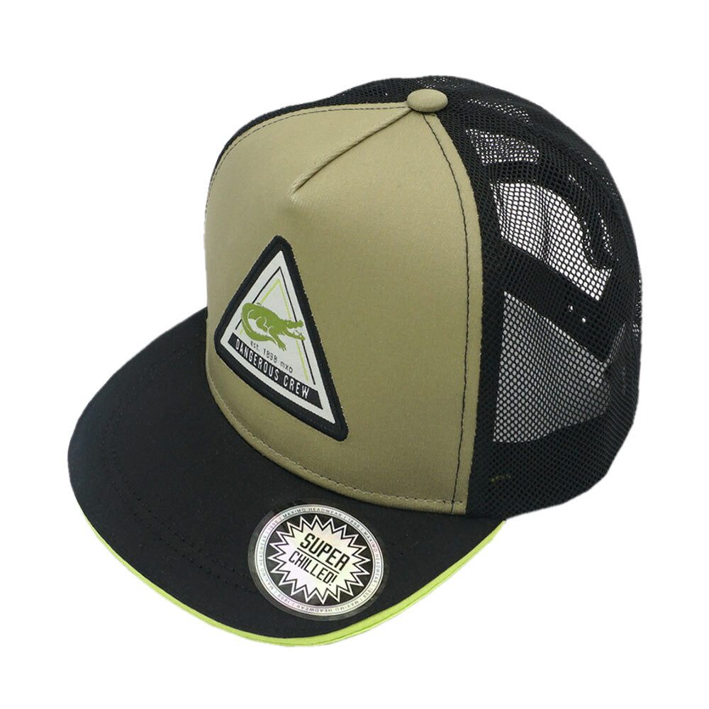 Flat Cap KIDS-Cap, "big patch" snap back Verschluß