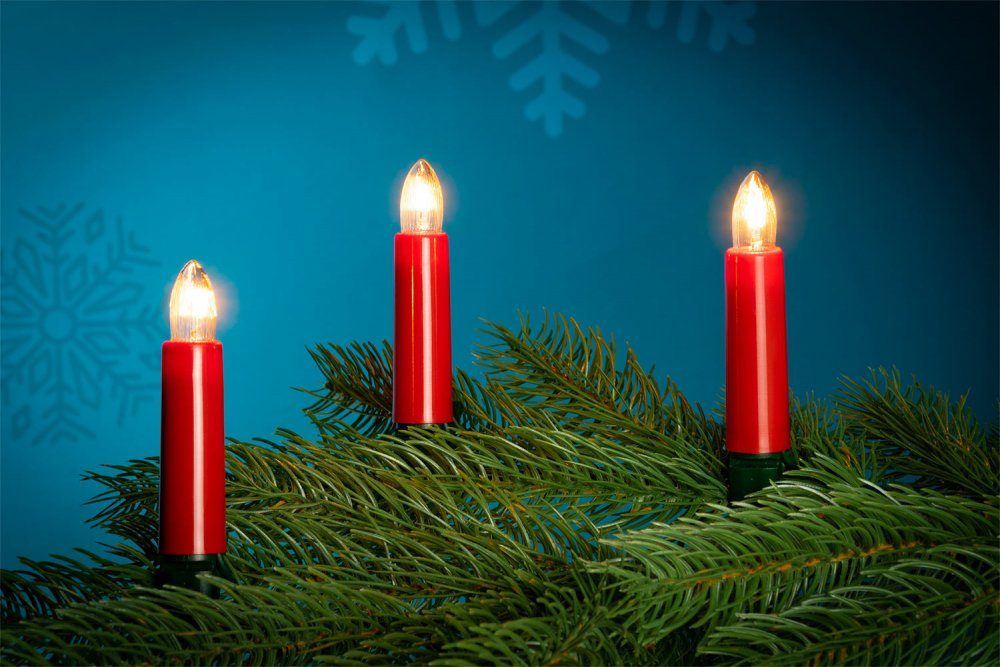 NARVA Lichterkette 20er Riffel-Lichterkette rot innen günstig online kaufen