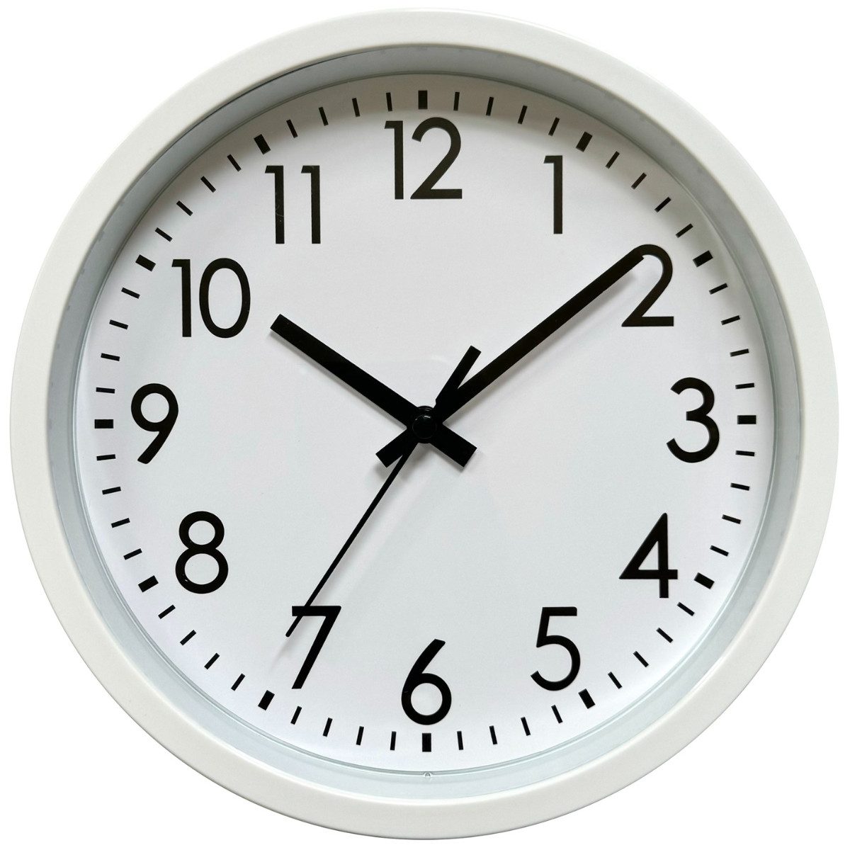Platinet Wanduhr PZDF (Große Ziffern und gut ablesbares minimalistisches Zifferblatt)