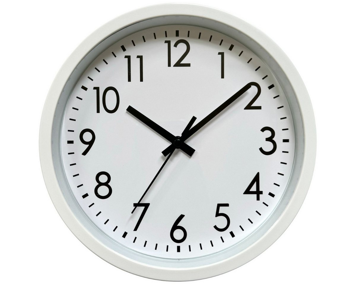 Platinet Wanduhr PZDF (Große Ziffern und gut ablesbares minimalistisches Zifferblatt)