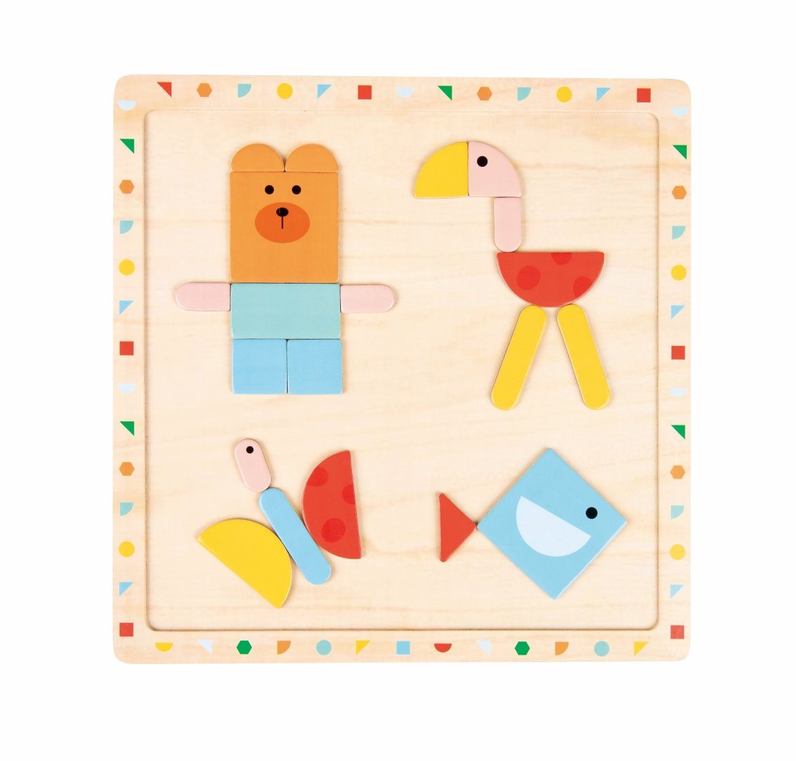 Lelin Lernspielzeug 20227 Magnetic shape and creative Puzzle - Magnetisches kreativ Puzzle