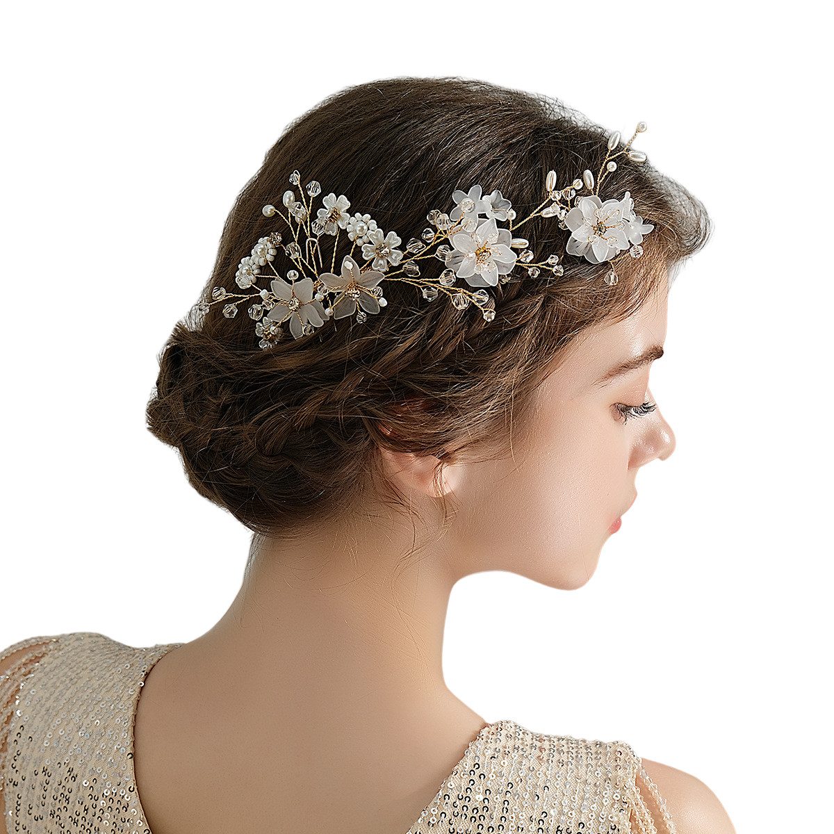 The Beauty House Diadem Brauthaarschmuck Haarkamm Hochzeit Brautschmuck Brauthaarkamm