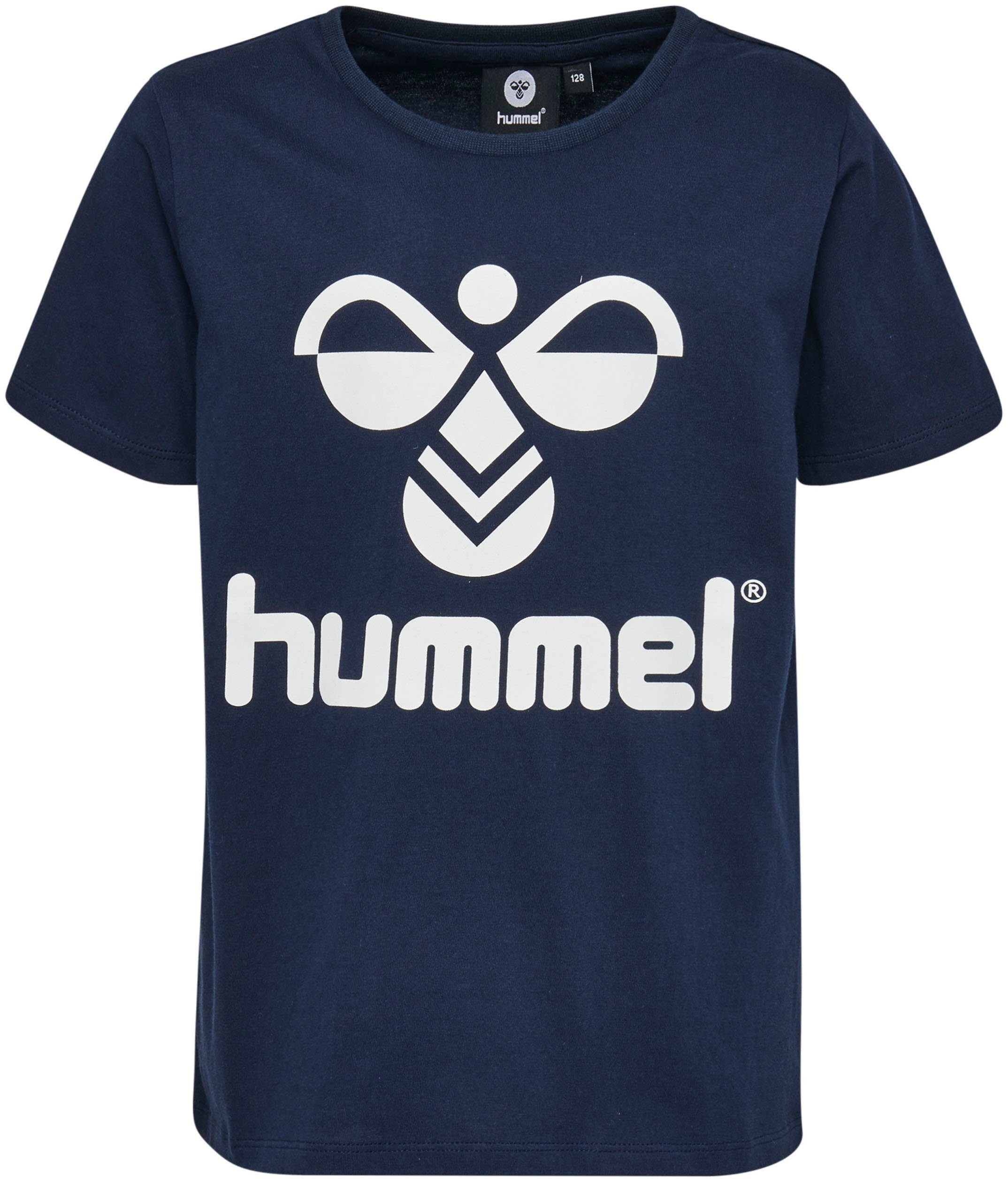 T-Shirt für HMLTRES T-SHIRT Short - (1-tlg) hummel Sleeve Kinder marine