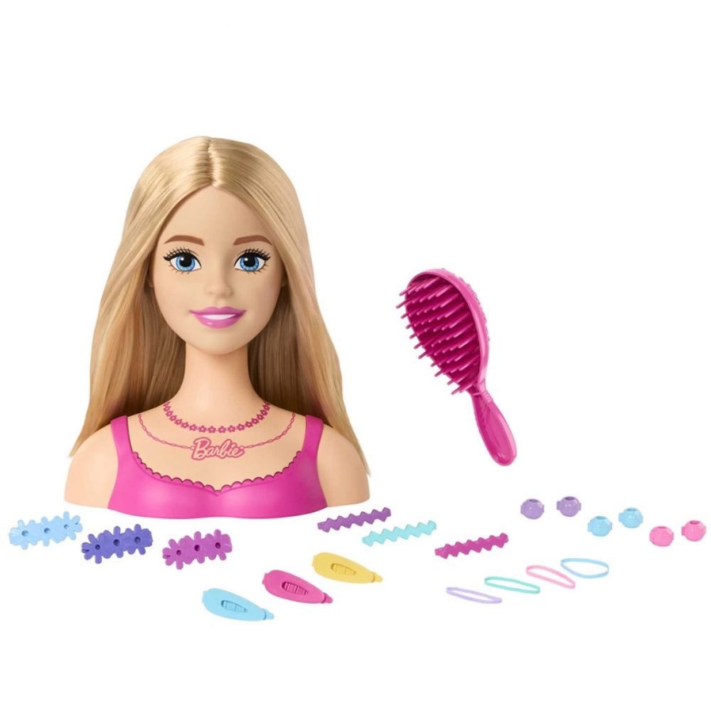 Barbie Anziehpuppe Deluxe Styling-Kopf blond Barbie HMD88 Mattel Frisierkop günstig online kaufen