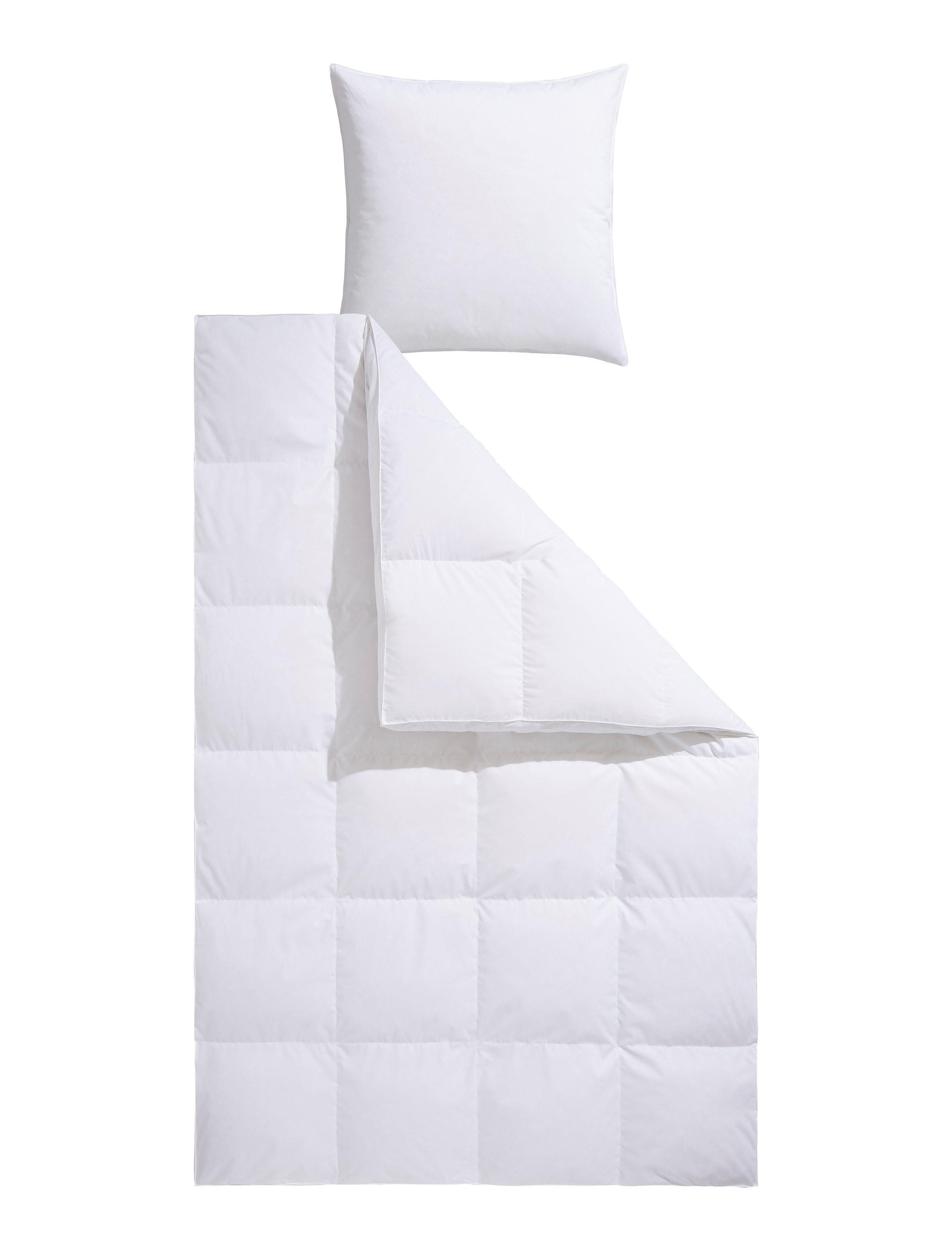 OTTO home Daunenbettdecke Köniz, Bettdecke 135x200 cm, 155x220 cm und weitere Größen, Füllung: 60% Daunen, 40% Federn, Bezug: 100% Baumwolle, Bettdecken, Sommer, Winter, Decke ist Made in Green zertifiziert
