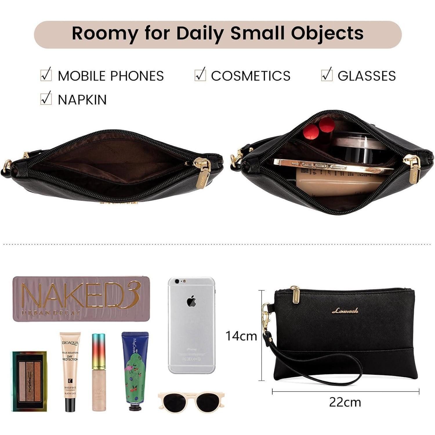 LuxusKollektion Laptoptasche Laptoptasche Damen 15,6 Zoll PU Leder Aktentasche 15.6 Zoll A-schwarz