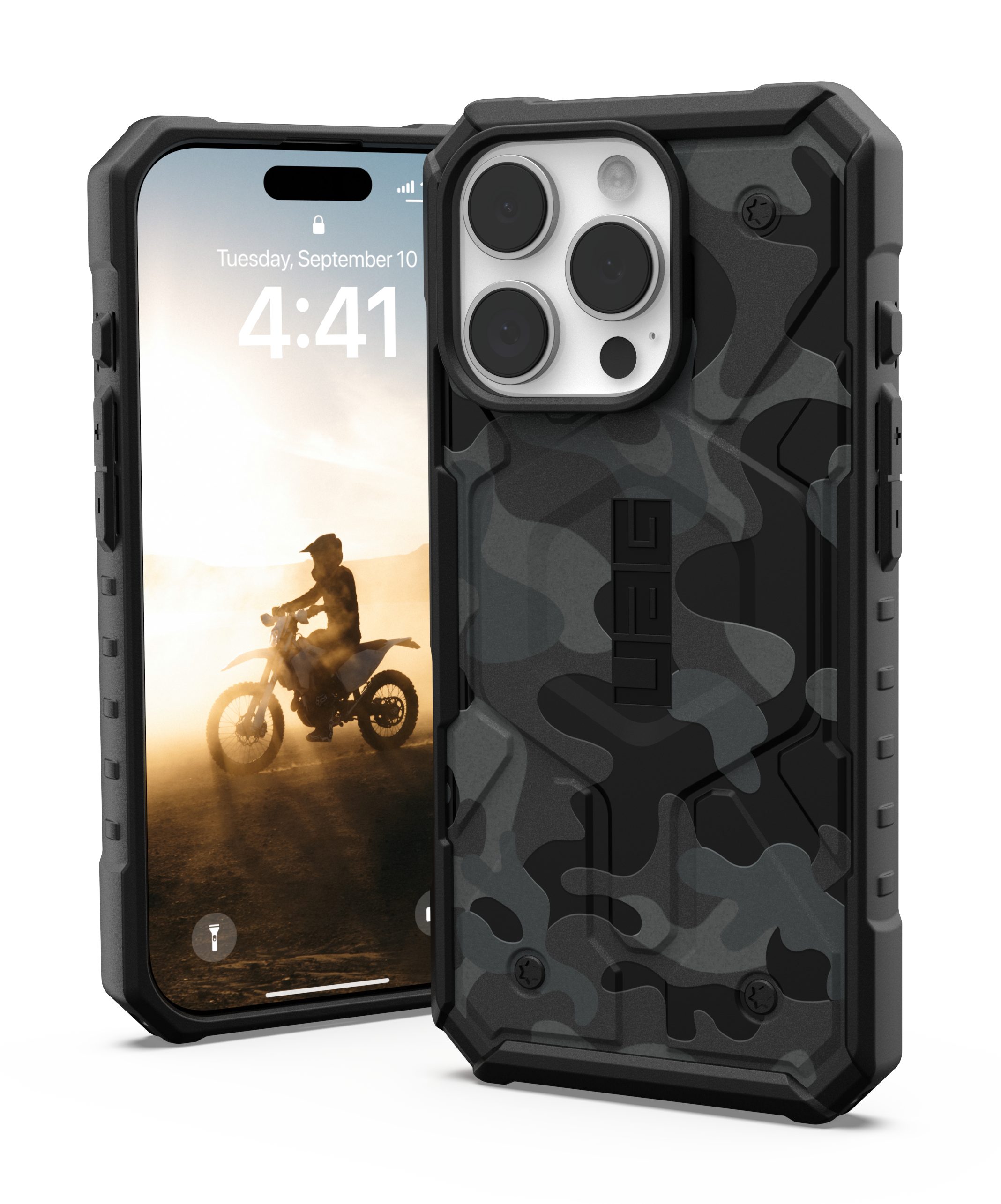 Urban Armor Gear Smartphone-Hülle Pathfinder - iPhone 16 Pro MagSafe Hülle, [Starker Magnetring, Fallschutz nach Militärstandard]