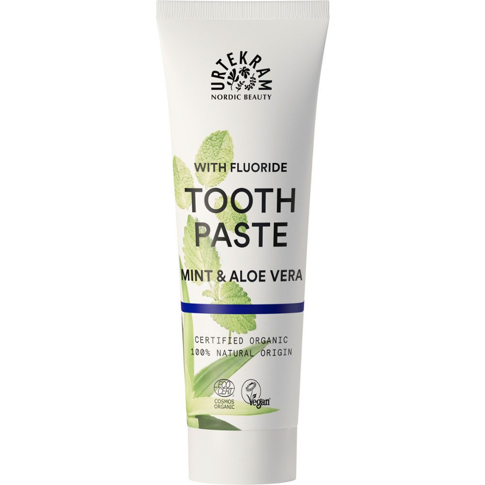 Urtekram Зубна паста Mint Fluoride Toothpaste, 75 ml