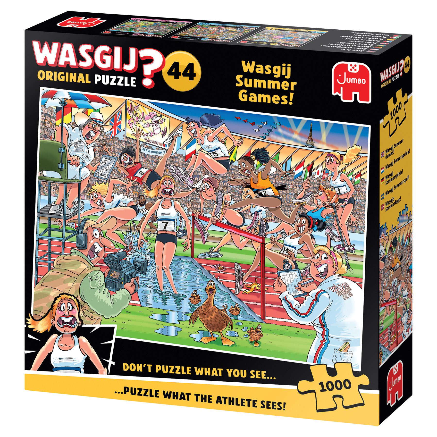 Jumbo Spiele Puzzle Wasgij Original 44, Wasgij Sommerspiele, 1000 Teile Puzzle, 1000 Puzzleteile