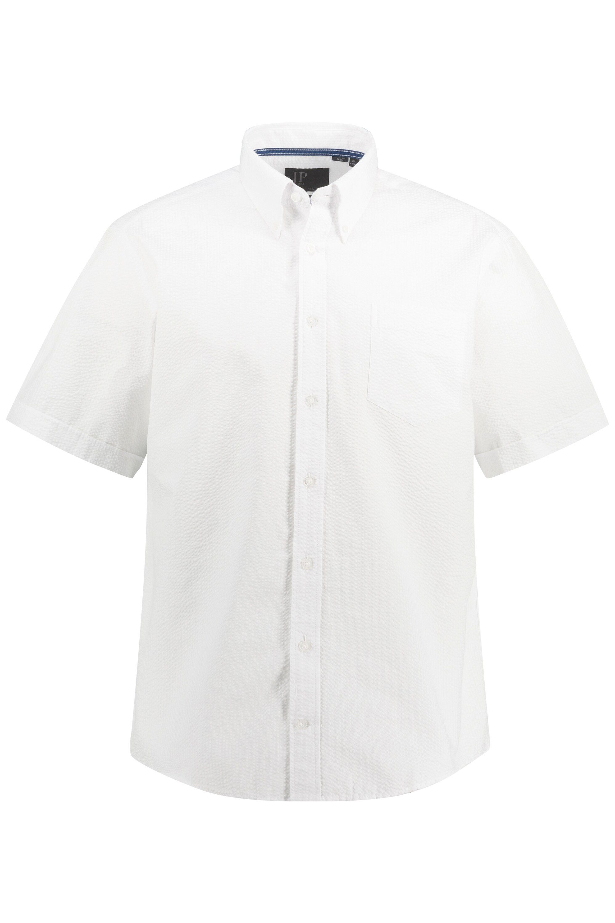 JP1880 Kurzarmhemd Seersucker-Hemd Halbarm Buttondown-Kragen günstig online kaufen