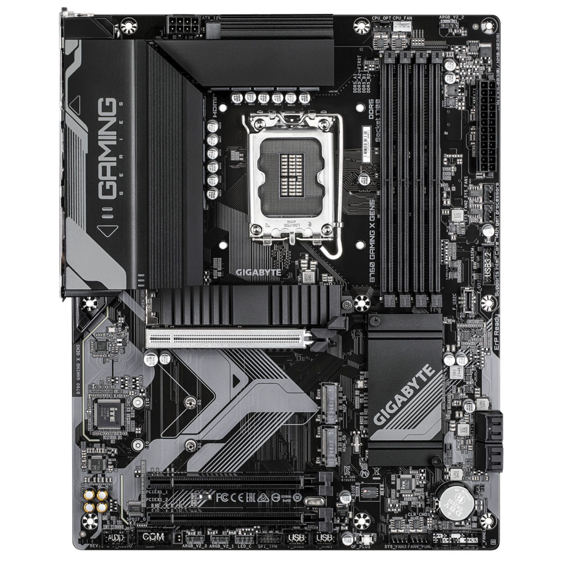 Gigabyte B760 GAMING X GEN5 Mainboard – Unterstützt Intel Core Prozessoren der Mainboard