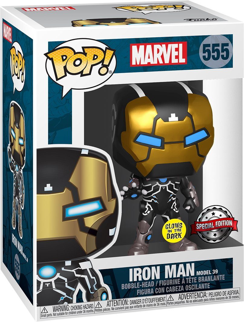 Funko Spielfigur Marvel - Iron Man 555 Special Edition Glows Pop!