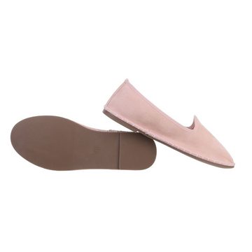 Ital-Design Damen Schlupfschuhe Freizeit Slipper Flach Slipper in Altrosa