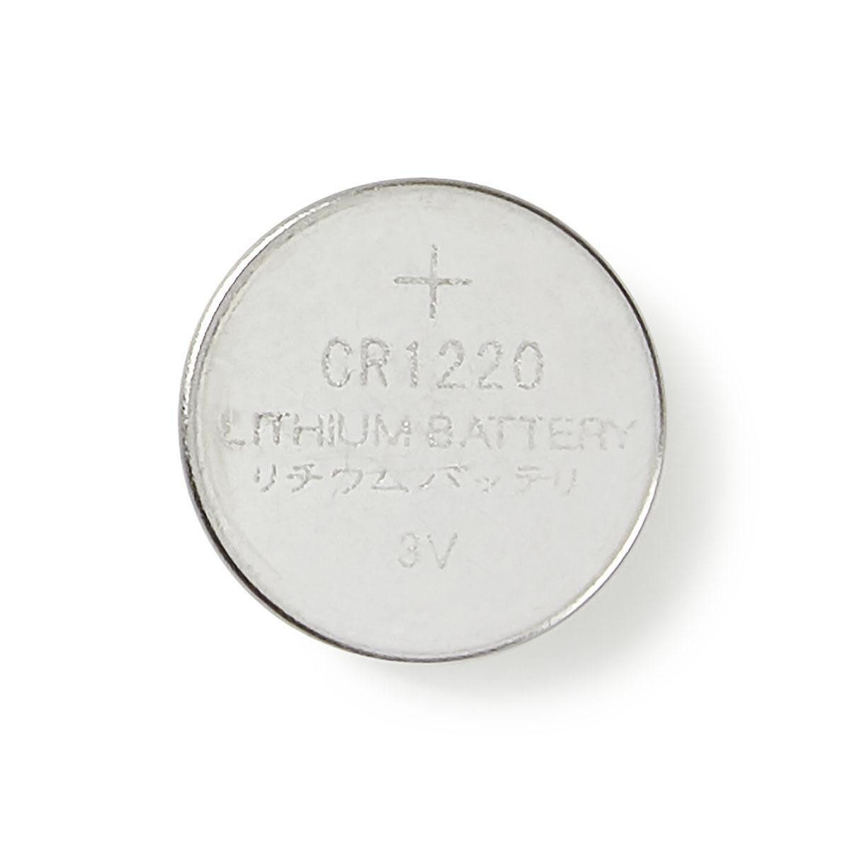 Nedis BALCR12205BL Batterie, (5 St), Lithium-Knopfzellen, zuverlässig für Fernbedienungen, flexible Nutzung
